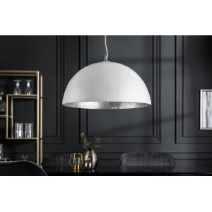 GLOW L modern függőlámpa - fehér/ezüst Függőlámpák