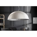 GLOW XL modern függőlámpa - fehér/ezüst