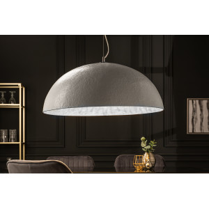 GLOW XL modern függőlámpa - fehér/ezüst Függőlámpák