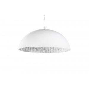 GLOW XL modern függőlámpa - fehér/ezüst