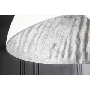 GLOW XL modern függőlámpa - fehér/ezüst