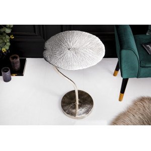 LEAF design lerakóasztal - ezüst INVICTA