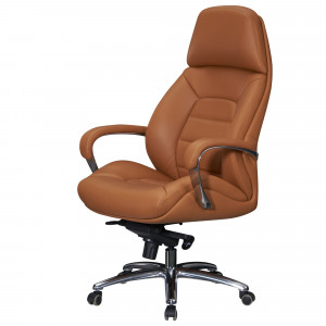 BUSINESS bőr irodai szék - caramel