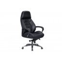 BUSINESS bőr irodai szék - fekete