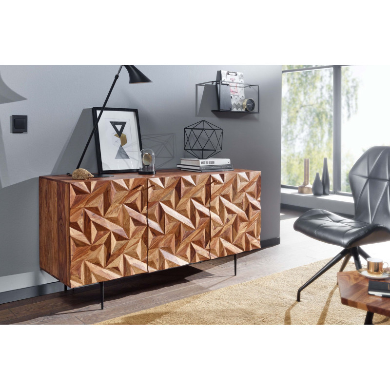 SURFACE tömör rózsafa komód