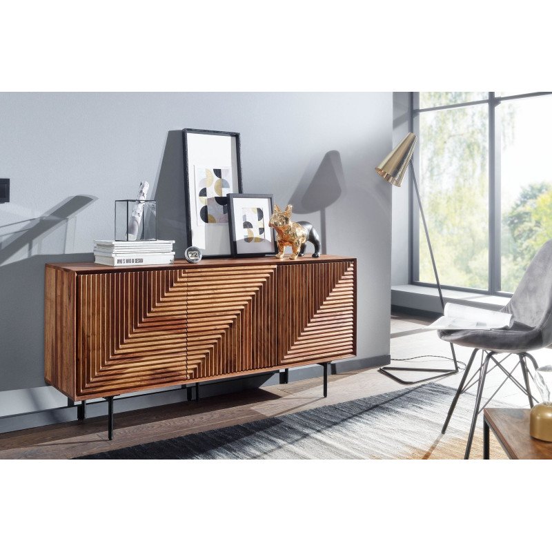 FLASH modern rózsafa komód - 148cm