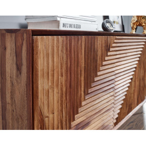 FLASH modern rózsafa komód - 148cm