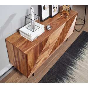 FLASH modern rózsafa komód - 148cm