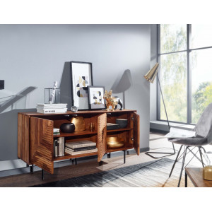 FLASH modern rózsafa komód - 148cm
