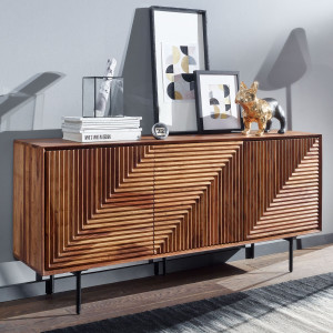 FLASH modern rózsafa komód - 148cm