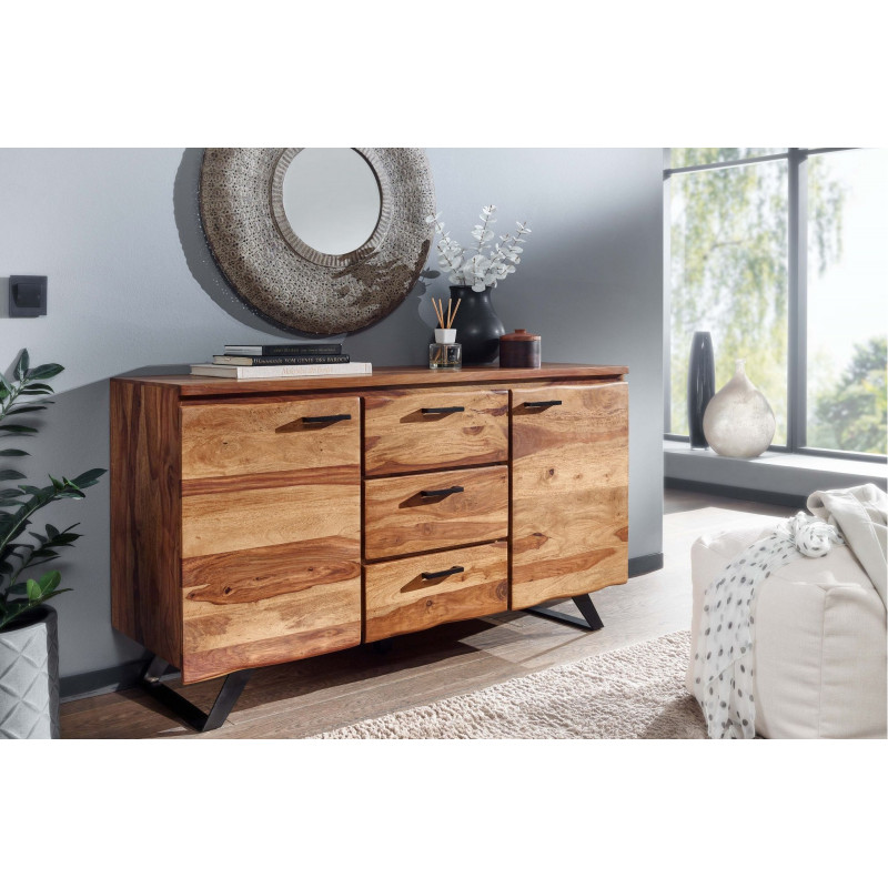 HARRIS modern rózsafa komód - 145cm