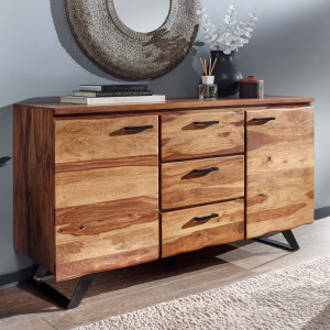 HARRIS modern rózsafa komód - 145cm