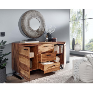 HARRIS modern rózsafa komód - 145cm
