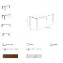 BASCARA design bővíthető étkezőasztal - 180-235cm