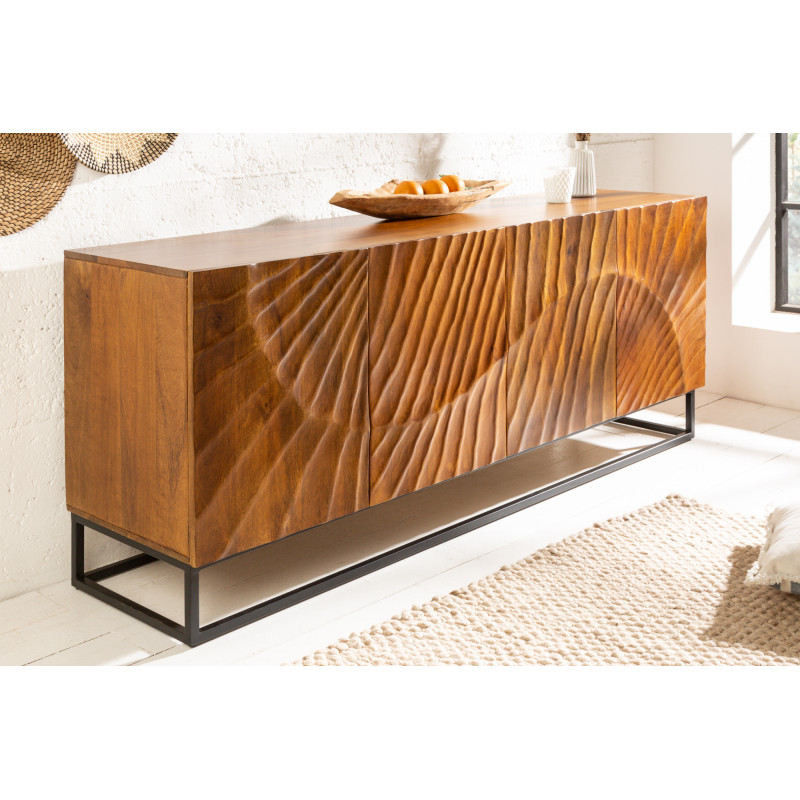 ELIXYR luxus mangófa komód - 177cm - barna