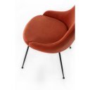 NANDY design bársony szék - rozsda barna