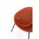 NANDY design bársony szék - rozsda barna