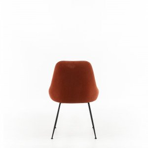NANDY design bársony szék - rozsda barna
