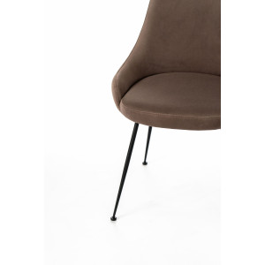 NANDY design bársony szék - barna