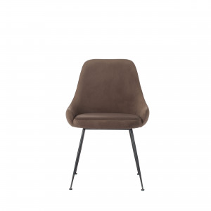 NANDY design bársony szék - barna