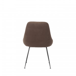 NANDY design bársony szék - barna