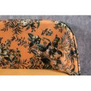 BOUTIQUE design bársony ülőpad - sárga