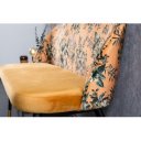 BOUTIQUE design bársony ülőpad - sárga