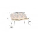 BOUTIQUE design bársony ülőpad - sárga