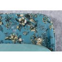 BOUTIQUE design bársony ülőpad - türkiz