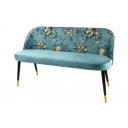 BOUTIQUE design bársony ülőpad - türkiz