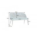 BOUTIQUE design bársony ülőpad - türkiz