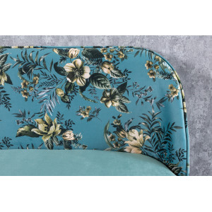 BOUTIQUE design bársony ülőpad - türkiz
