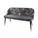 BOUTIQUE design bársony ülőpad - szürke