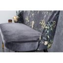 BOUTIQUE design bársony ülőpad - szürke