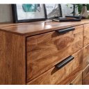 LAMEGO tömör rózsafa fiókos komód - 117cm