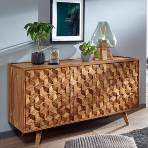 CASELLA design rózsafa komód - 138cm