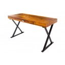 GRACE - II tömör rózsafa íróasztal - 120cm - fekete