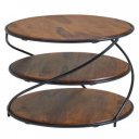 CEYLON-II design rózsafa dohányzóasztal  - 58cm