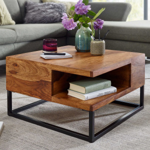 MAURIS modern rózsafa dohányzóasztal - 60cm