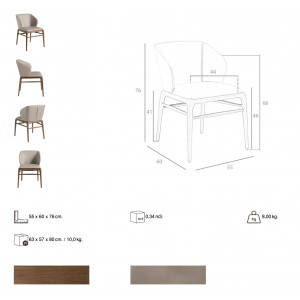 RUIDERA luxus étkezőszék