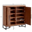 GWEN tömör rózsafa cipősszekrény