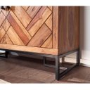 GWEN tömör rózsafa cipősszekrény