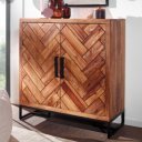 GWEN tömör rózsafa cipősszekrény