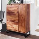 GLIN tömör rózsafa cipősszekrény