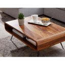 MEZZO tömör rózsafa dohányzóasztal - 90cm