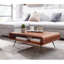 MEZZO tömör rózsafa dohányzóasztal - 90cm