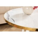 PARIS design dohányzóasztal - fehér márvány dekor