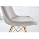 SCANIA design szék bársony - pezsgő/arany