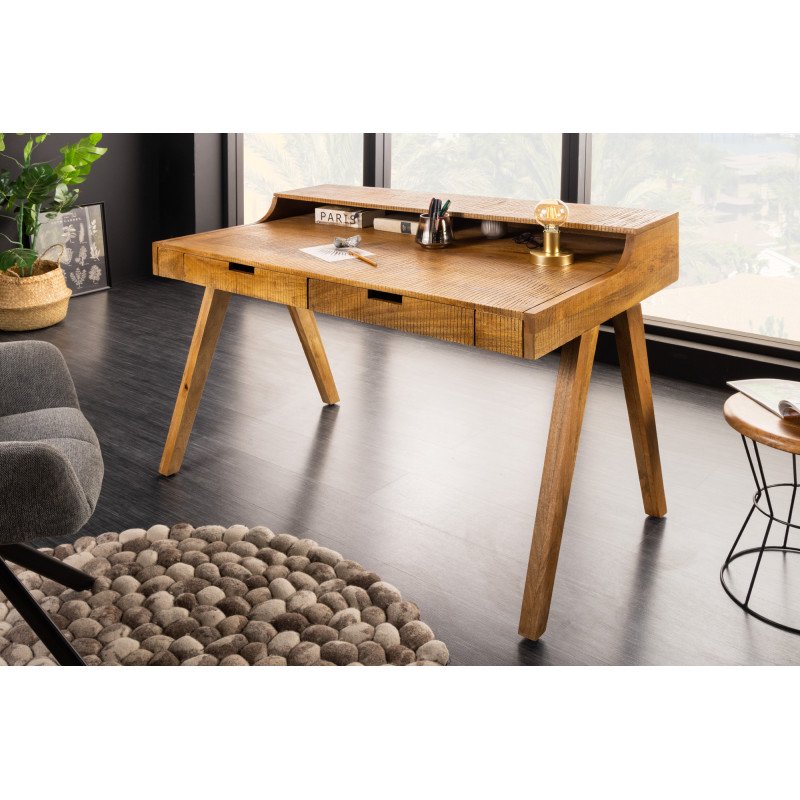 MONSOON tömör mangófa íróasztal - 120cm