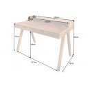 MONSOON tömör mangófa íróasztal - 120cm